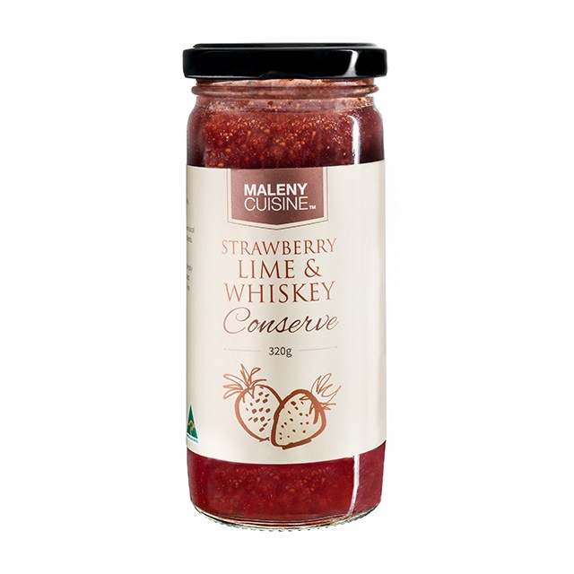 Strawberry Lime and Whiskey Conserve