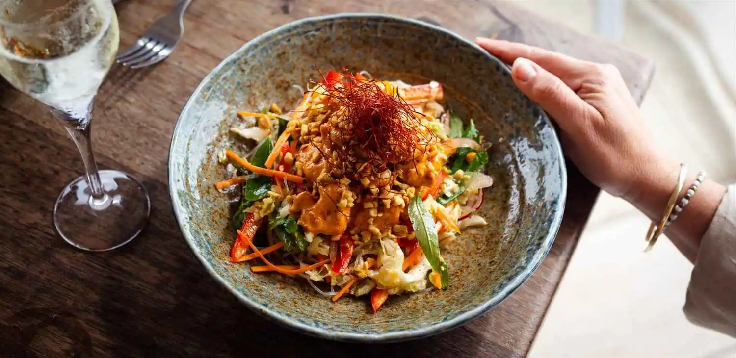 thai style noodle salad receipe thumbnail image